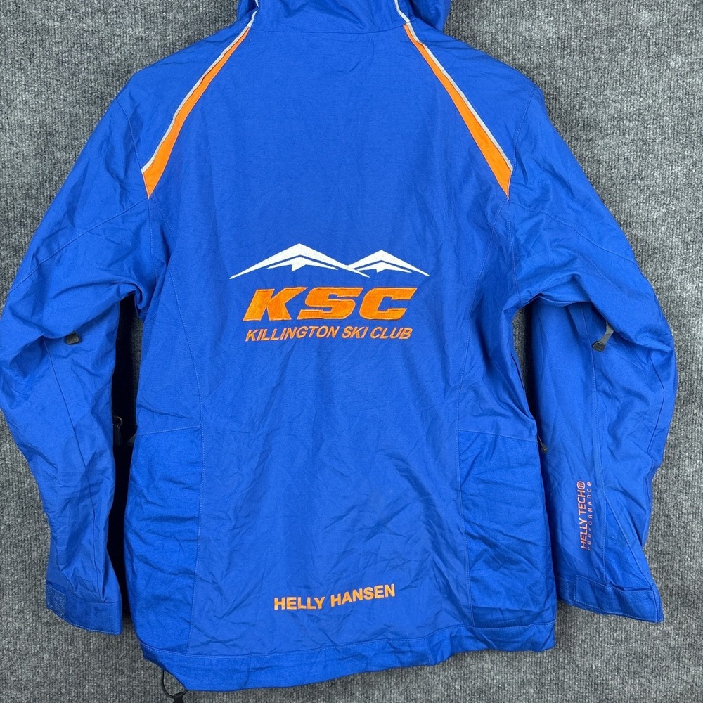Helly Hansen Killington Ski Club Shell Jacket RECCO Womens Large Blue HellyTech